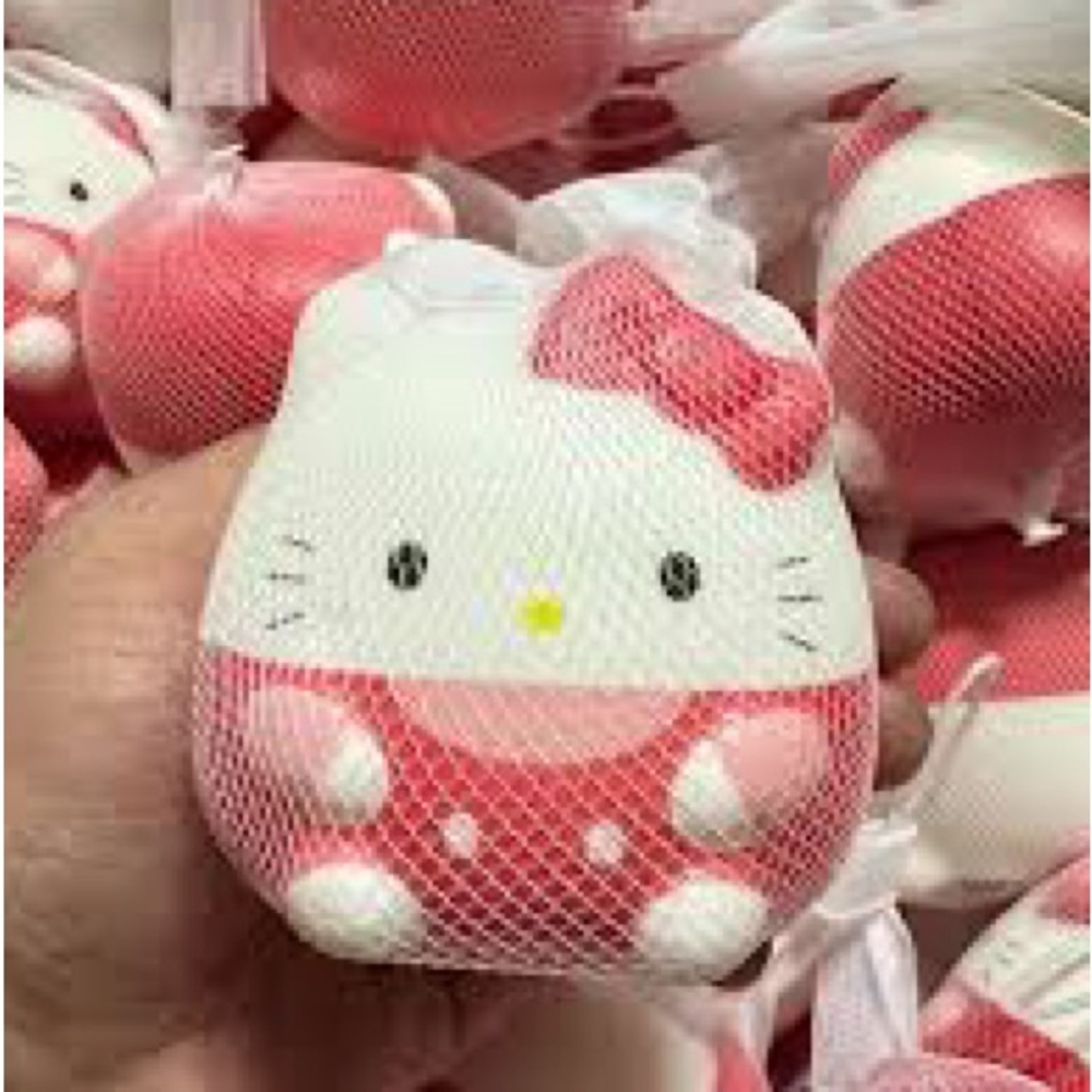 🐭 SALE! Hello Kitty Stress fidget ball in cute pink red and white Brand new - Picture 4 of 6
